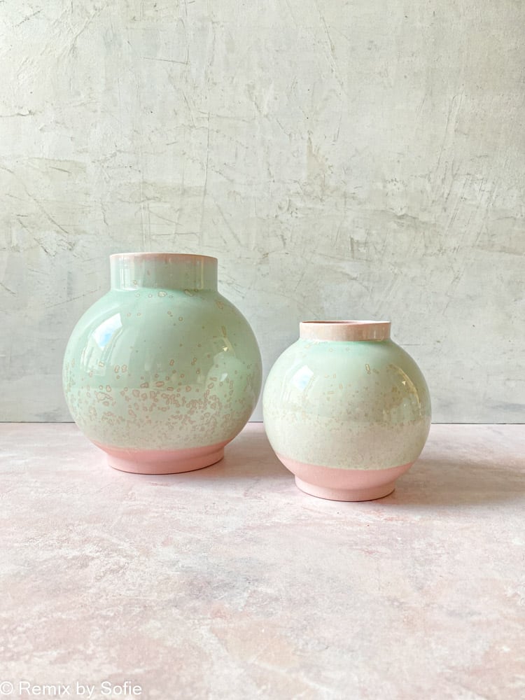 lena pedersen Keramik, Keramikvase, Keramik Blumentopf, Vase in Keramik, Vase in Porzellan, Vase in Farbstoffen, Kristallglasur, Vase in dunklem Ton, Remix von Sofie
