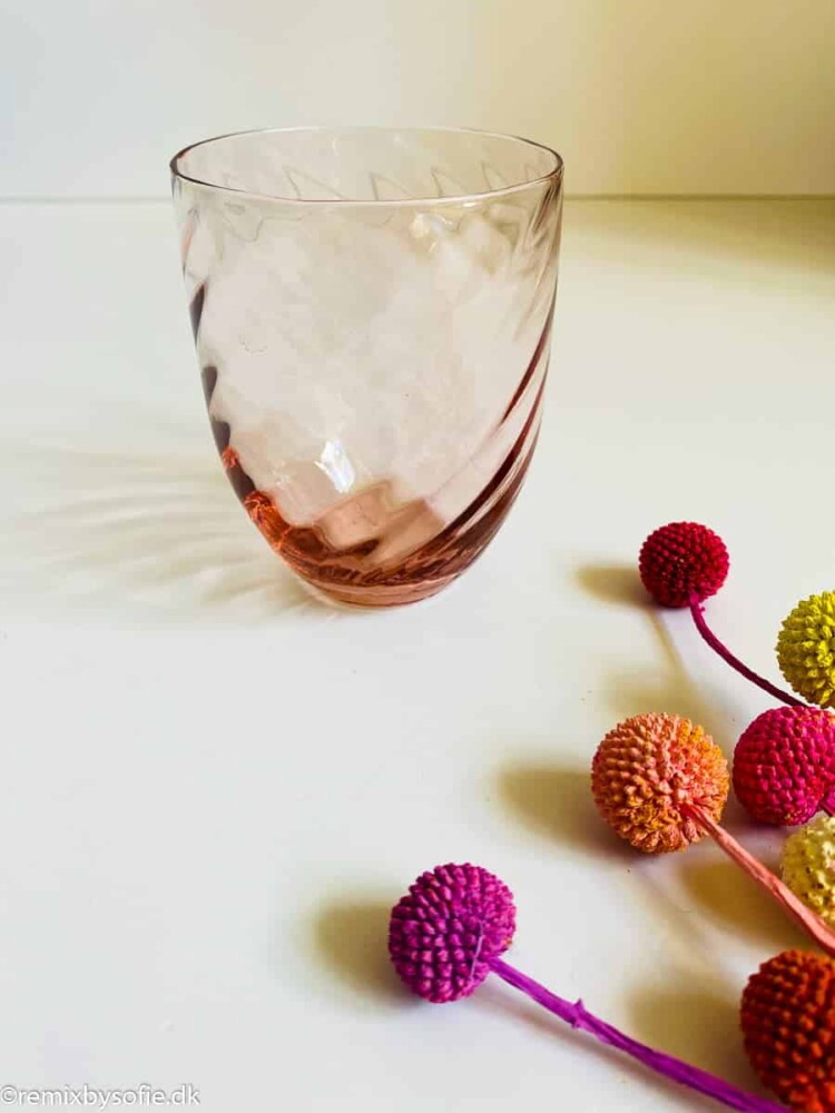 Anna von Lipa Wirbelglas in rosa rosa