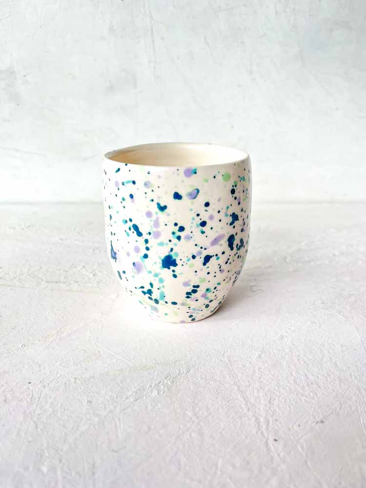 Mano Keramik, Cortado Tasse, Tasse ohne Griff, Karneval