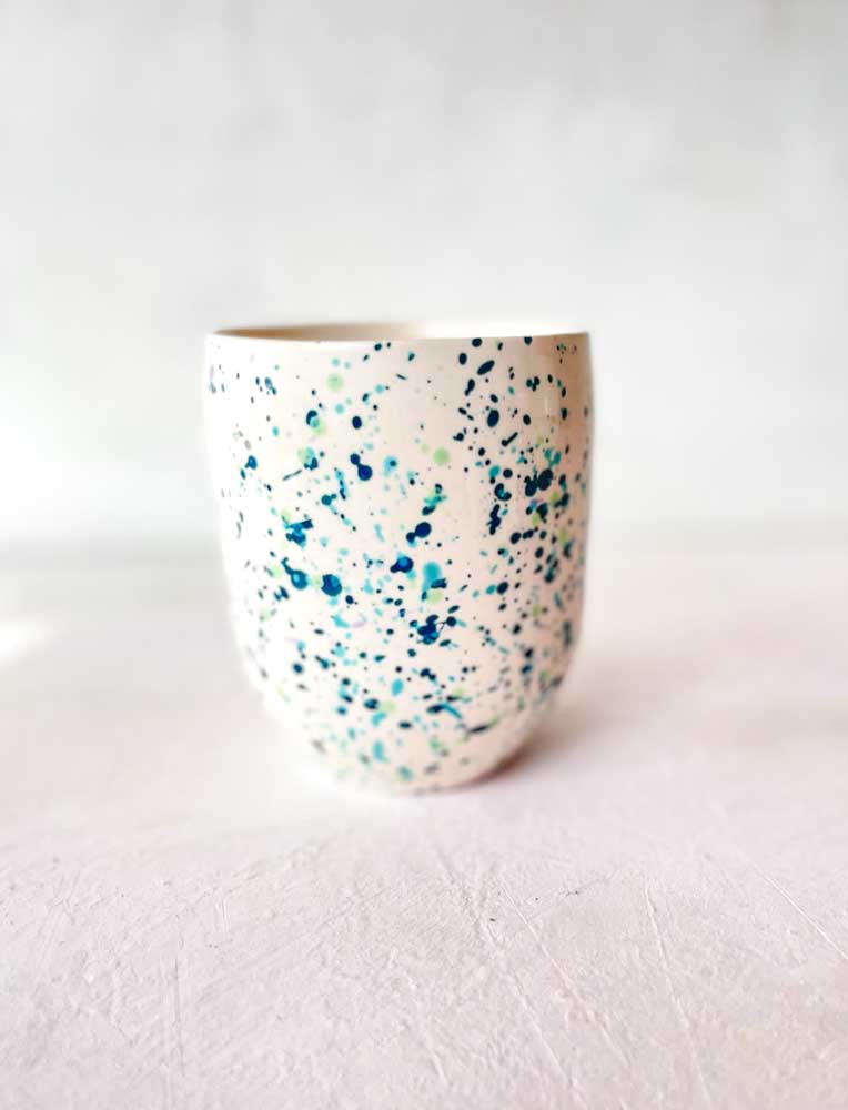 Mano Keramik, Cortado Tasse, Tasse ohne Griff, Karneval, Remix von Sofia