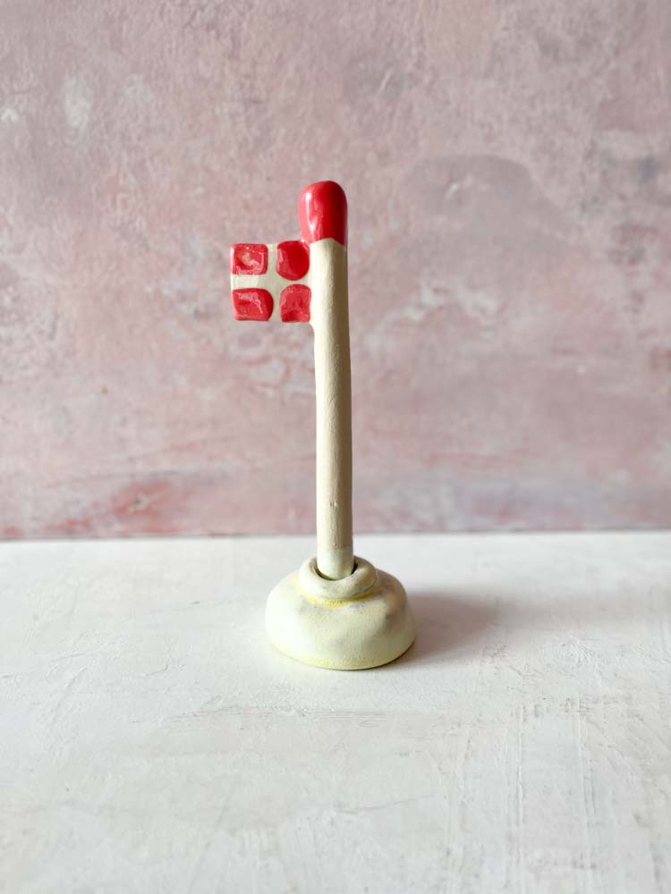 Flagge, Keramikflagge, dänische Flagge, Mia Lindbirk, Remix von Sofia