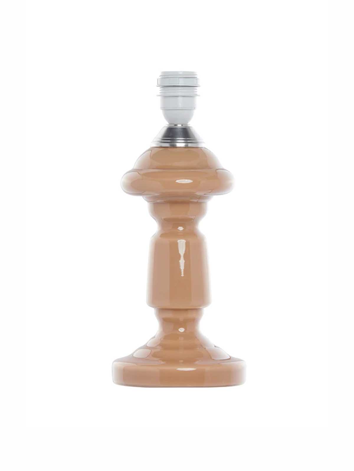Tischlampe aus mundgeblasenem Glas Petro 1 rosa Rose Lampen - Cappuccino