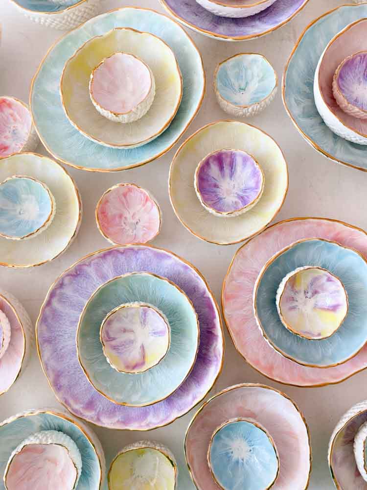 Keramik von mirabella, Schmuckschale, Schale für Schmuck, handgemachte Keramik, Schmuckschale aus Keramik von mirabella, große Schmuckschale, Remix von Sofie, Dekoration