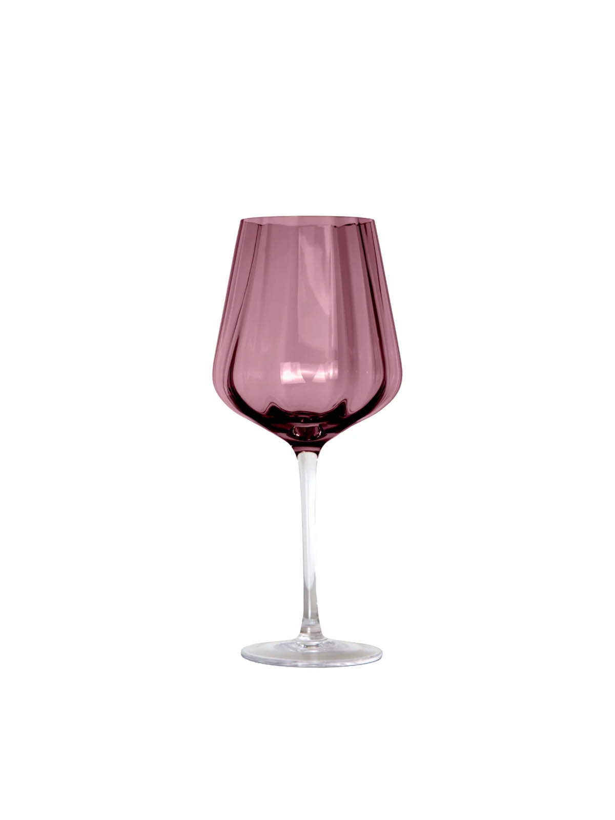 Pflaumenfarbenes Weinglas, Weinglas in Topas, Wiese, dänisches Design, Weinglas, Rotweinglas, Weißweinglas, Spektrum, Remix von Sofie, mundgeblasenes Glas, Tischbezug, Geschirr