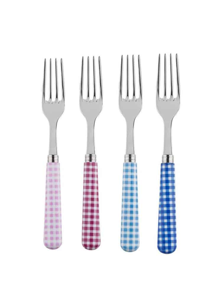 remix von sofie, sabre, sabre paris, französisches Besteck, Besteck, Pop, Popbesteck, französisches Besteck, Gabeln, farbiges Besteck, französisches Design, kariertes Besteck,