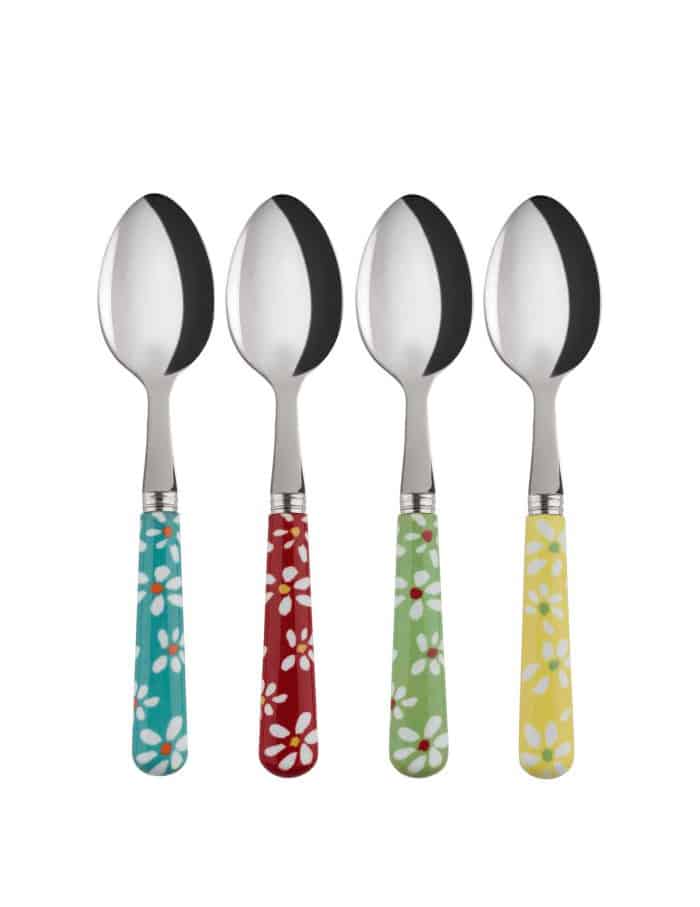 Remix von Sofie, Sabre, Sabre france, Sabre paris, französisches Besteck, französisches Design, Löffel, Teebox mit Blumen, Tischaufsatz.