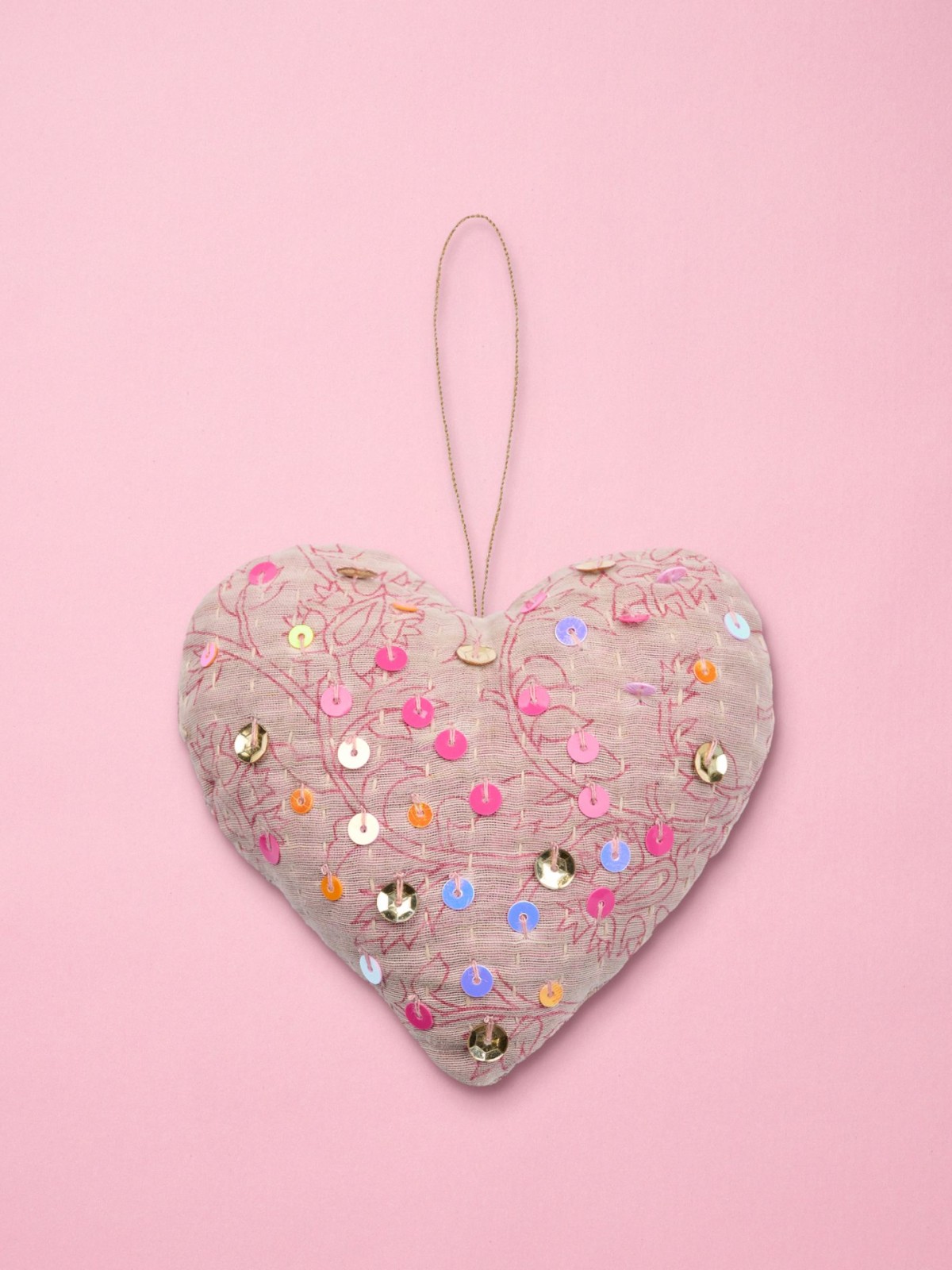 Weihnachtsbaumschmuck aus Sissel edelbo - Herz in Kantha