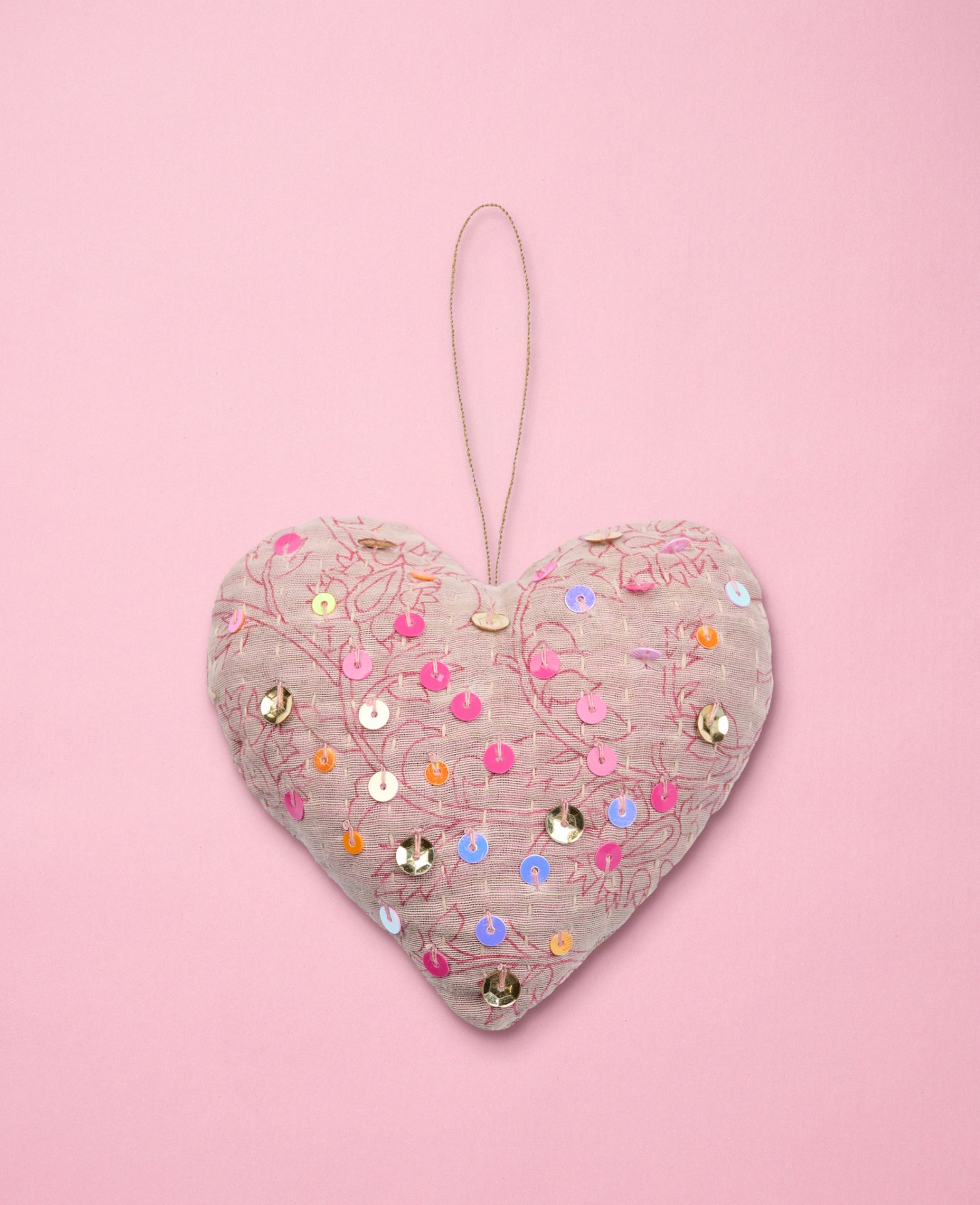 Weihnachtsbaumschmuck aus Sissel edelbo - Herz in Kantha