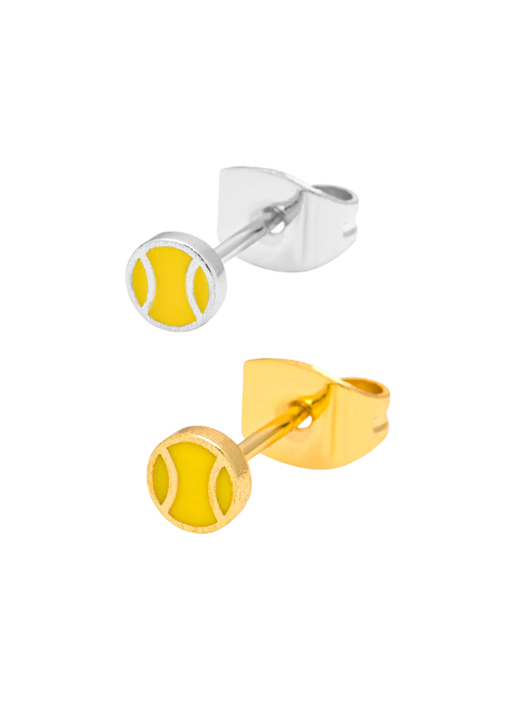 Lulu Copenhagen Ohrring mit Tennisbällen in Silber und Gold