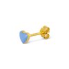 LULU COPENHAGEN, Schmuck, Ohrringe, Ohrringe, goldblaues Herz, Remix von Sofia