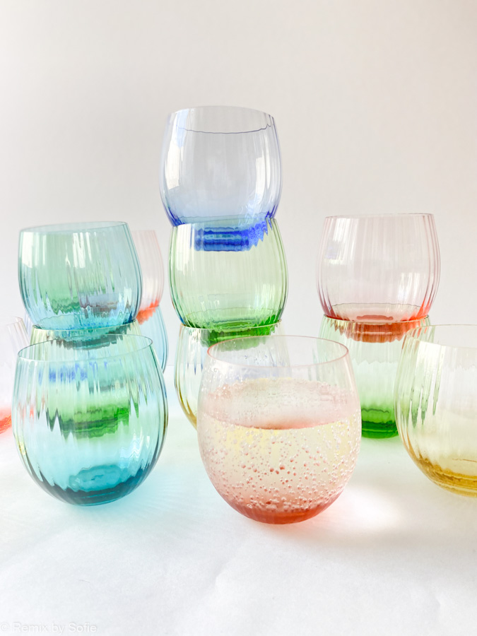 Gemischtes Glas