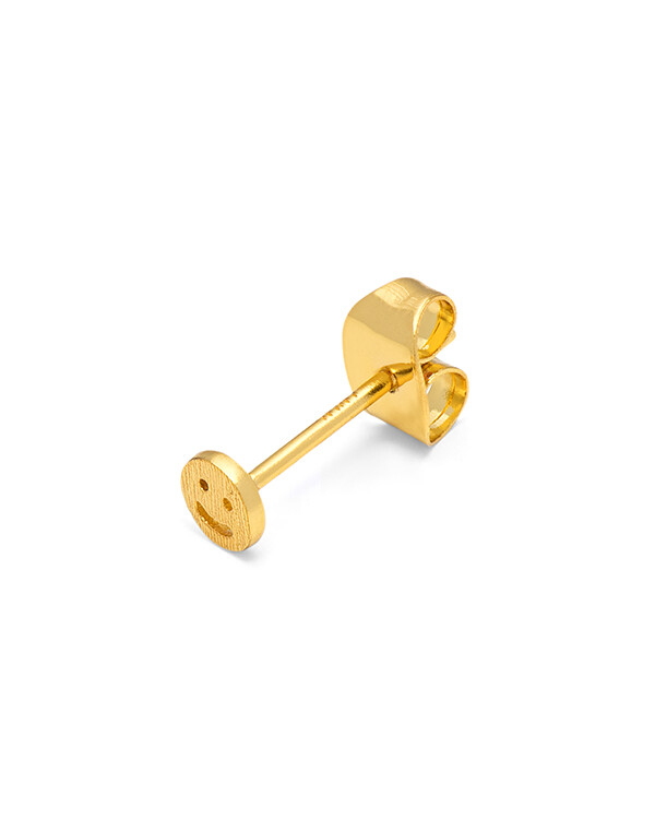 Ohrstecker lächeln gold