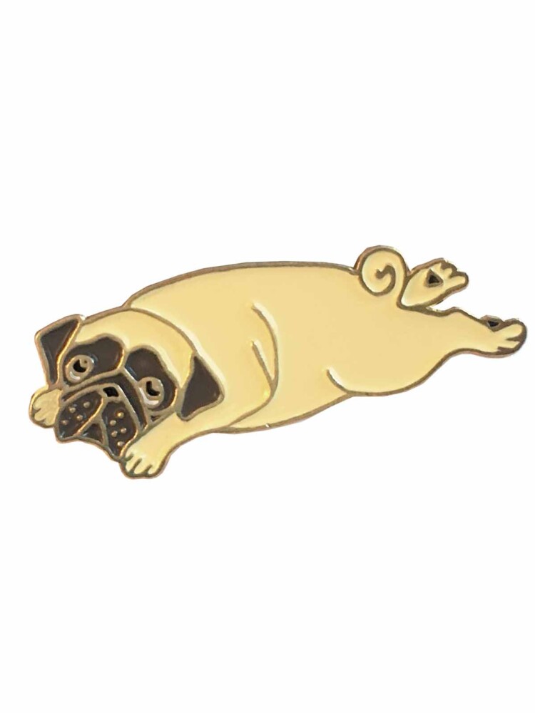 Pug Pin für Taschen und Jacken aus dem französischen Cou Cou Suzette