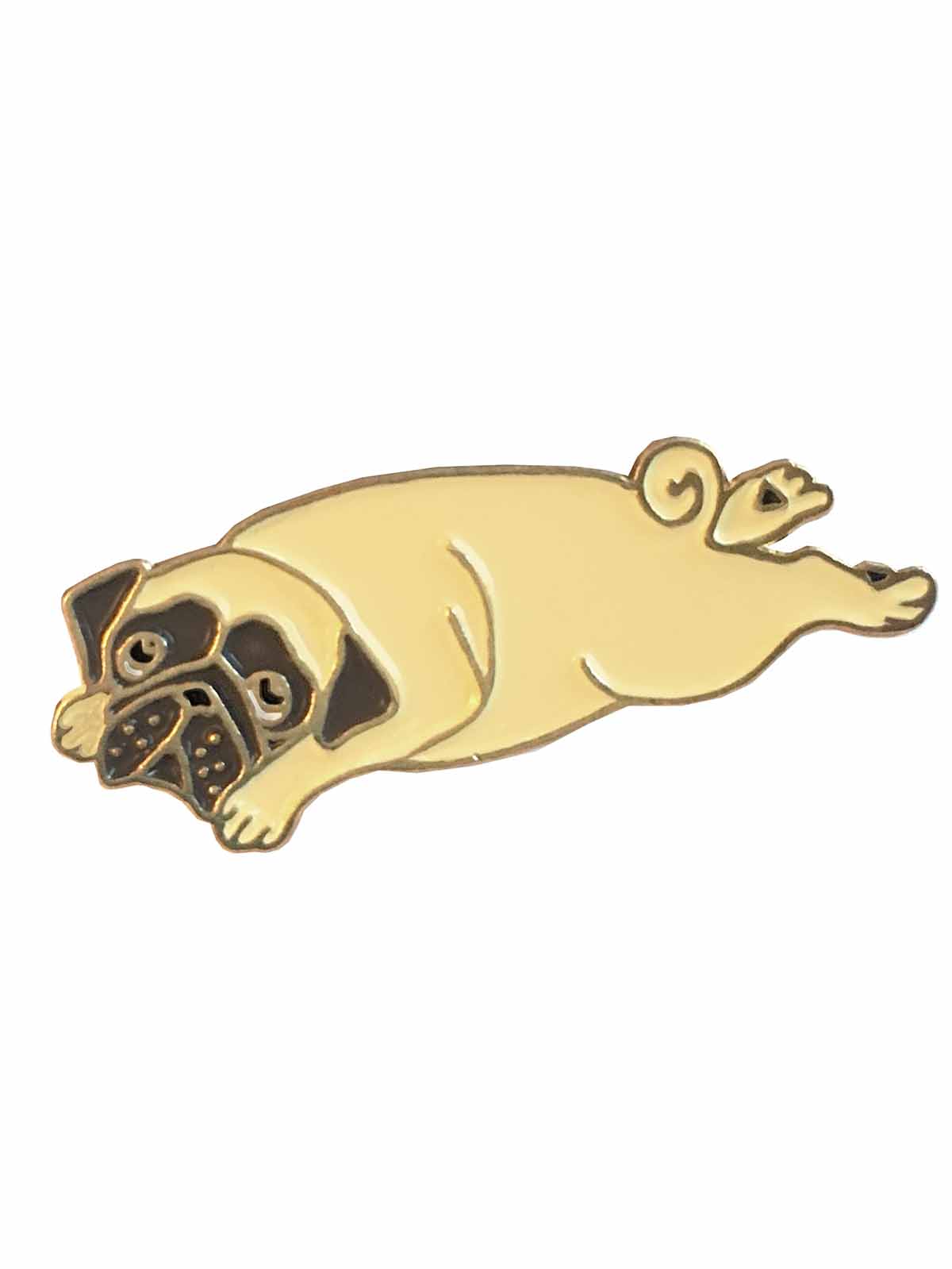 Pug Pin für Taschen und Jacken aus dem französischen Cou Cou Suzette