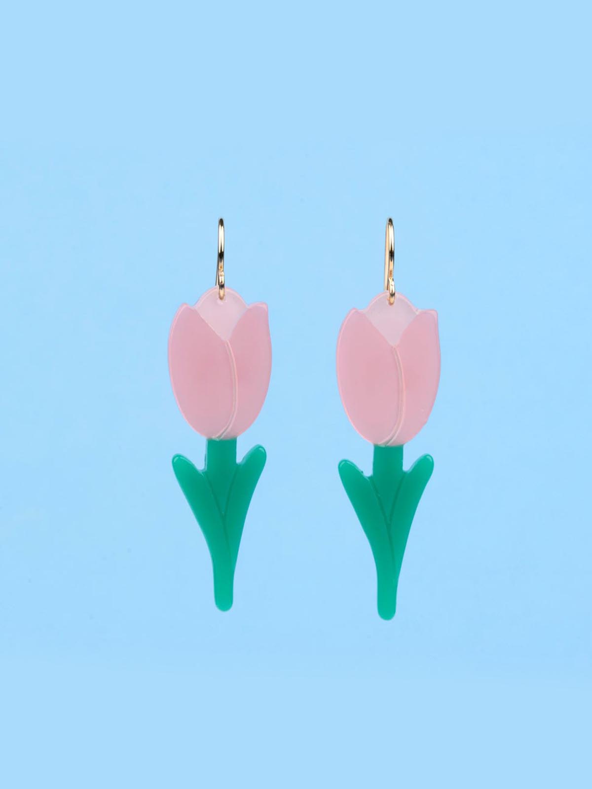 Ohrringe Tulpen in rosa