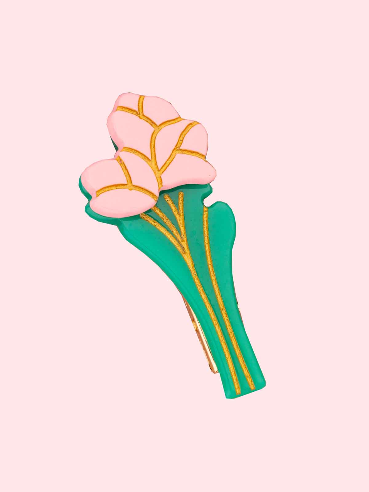 Haarnadel Cou Cou Suzette - Blumen Tulpe in rosa