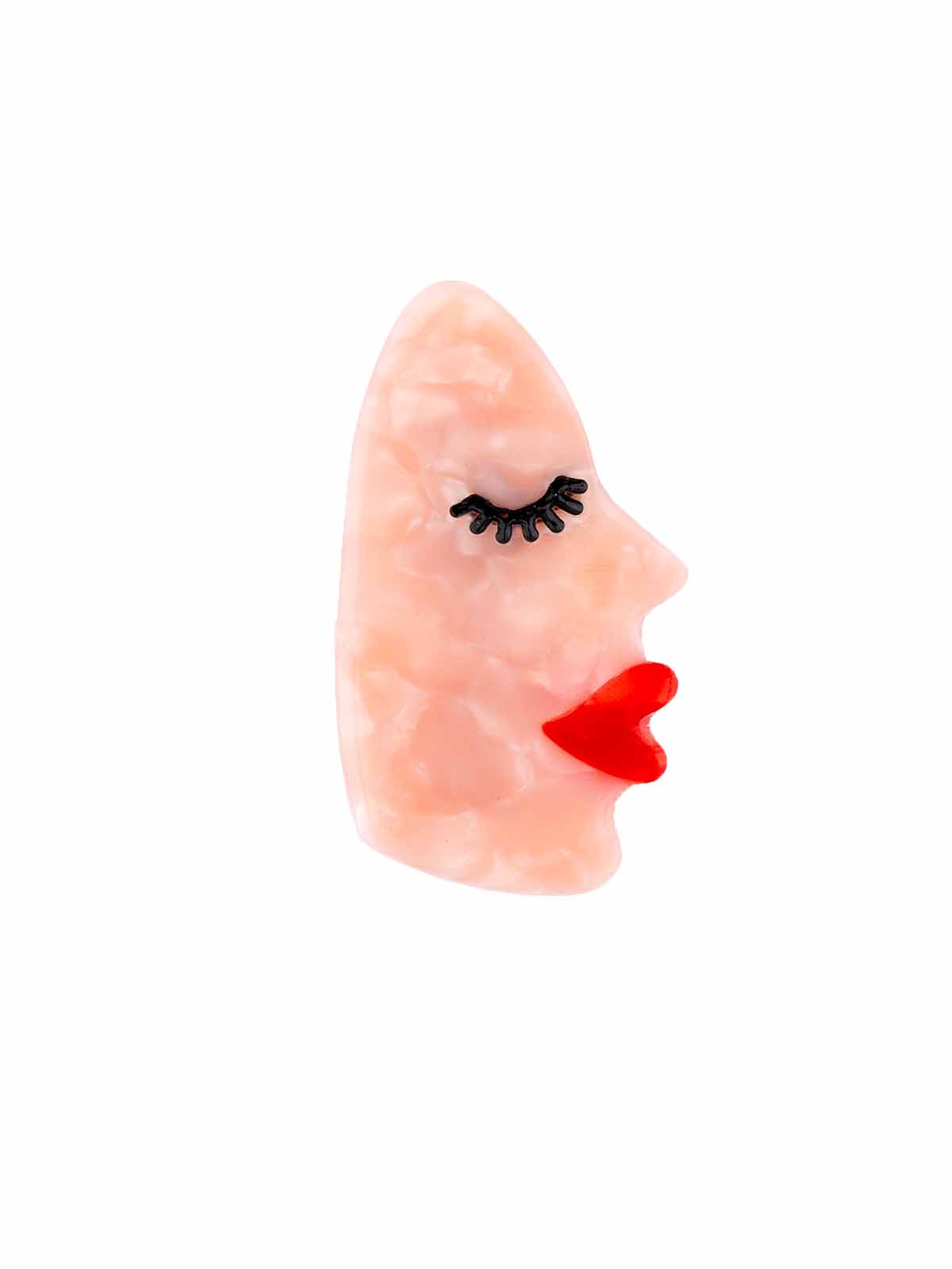 Haarnadel mit Gesichtern