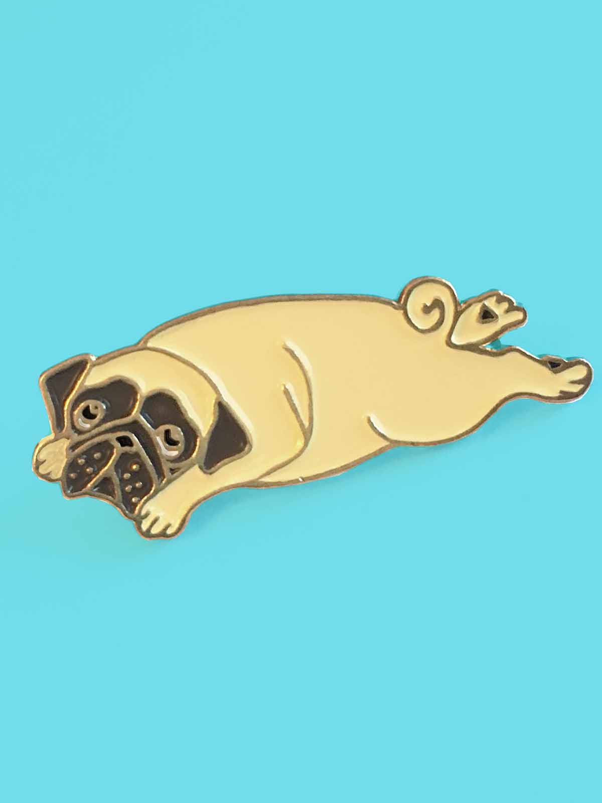 Pug Pin für Taschen und Jacken aus dem französischen Cou Cou Suzette