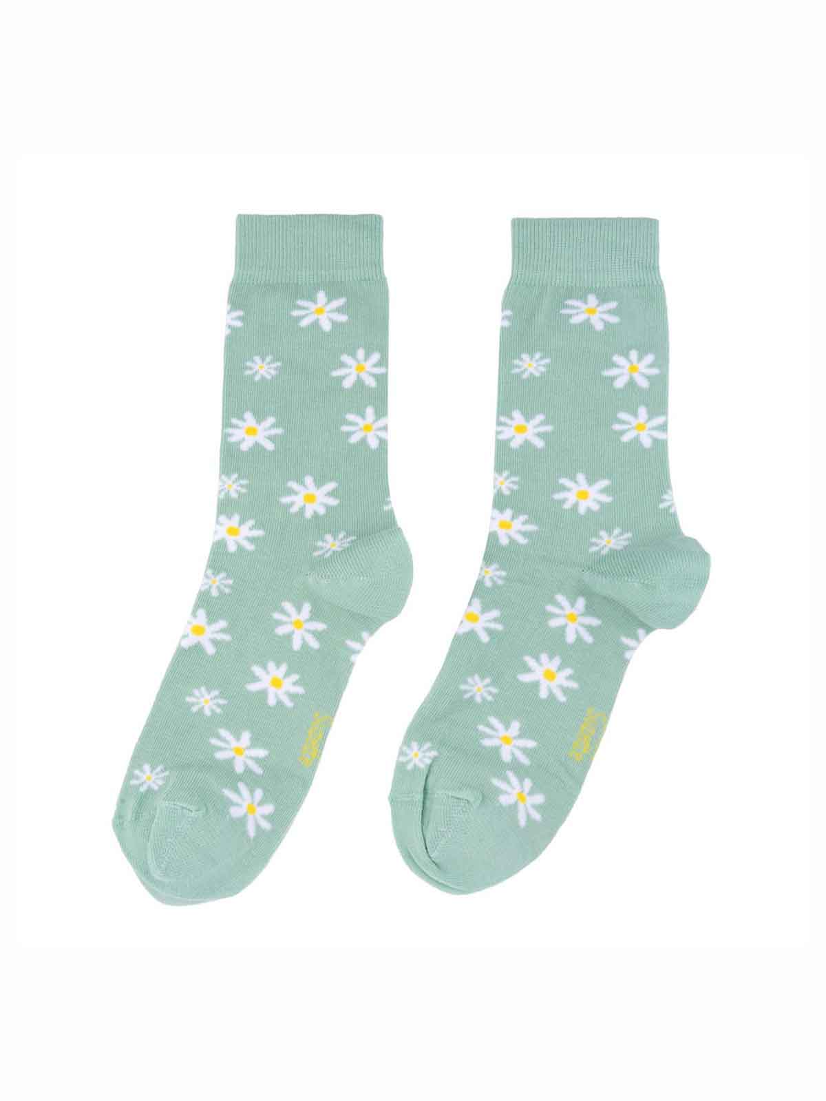 Bio-Baumwollsocken mit Margueriten