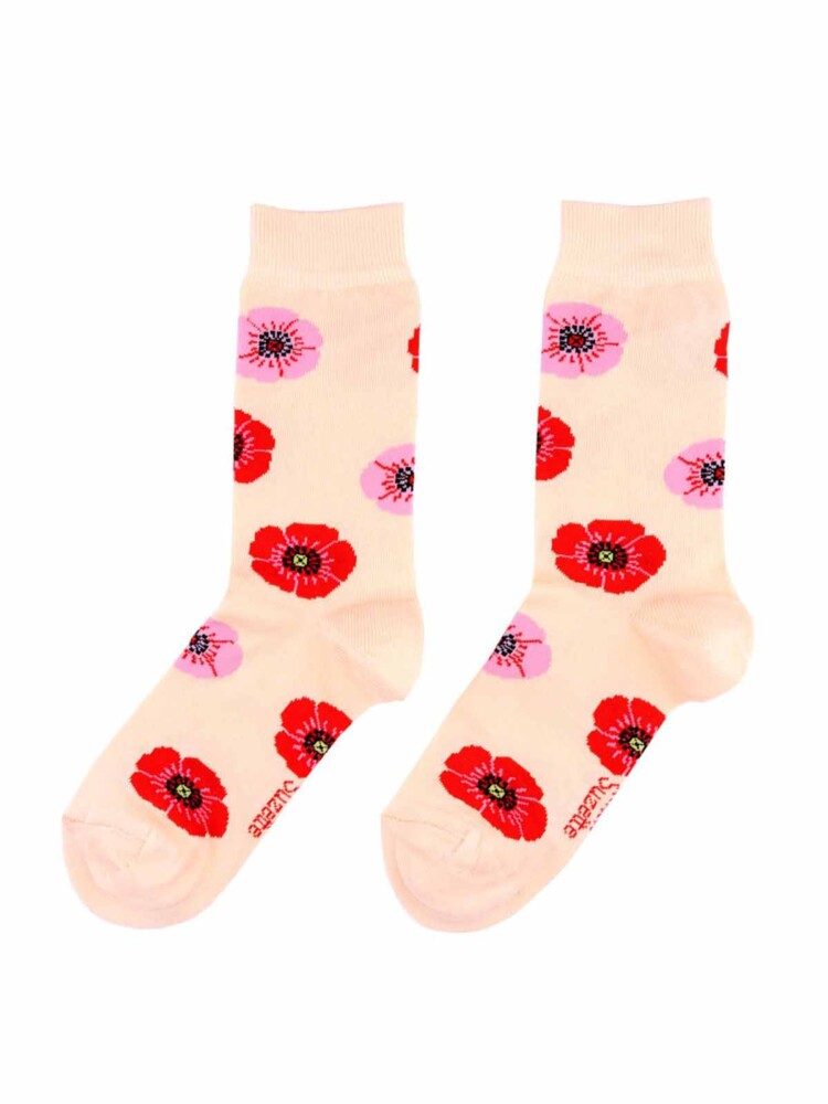 Strümpfe mit Mohn