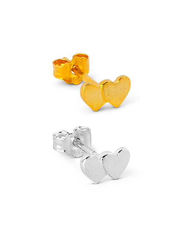 Ohrringe mit Herzen,LULU COPENHAGEN, Ohrmarken, Schmuck, Ohrringe, Reifen, Remix von Sofia.