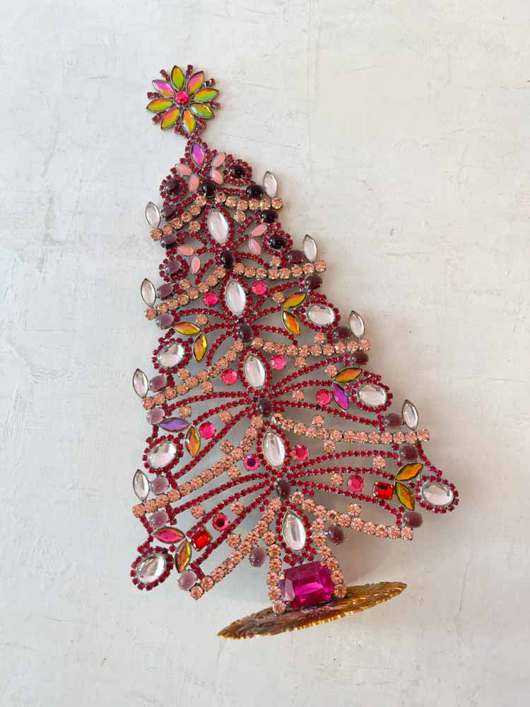 Ornamente - handgemachte Weihnachtsschmuck - Weihnachtsbäume in Strasssteinen - Remix von Sofie