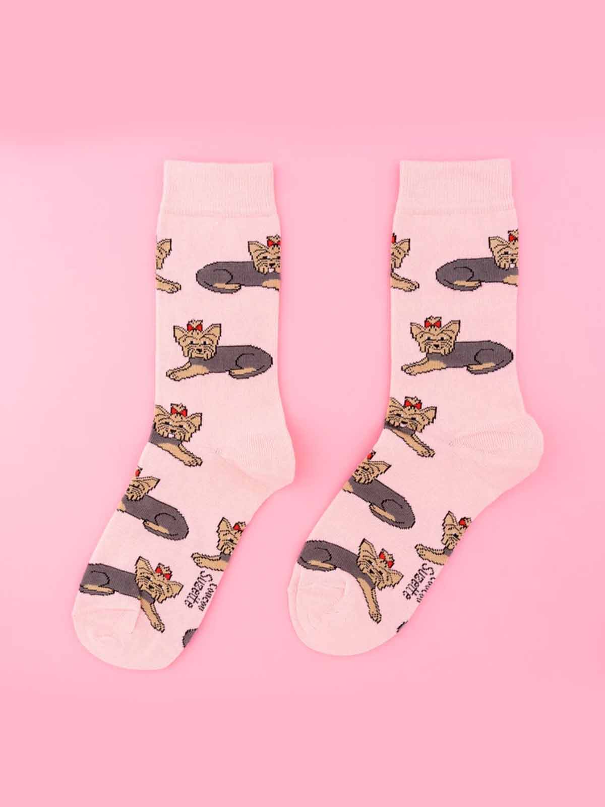 Socken mit Yorkshire Terrier - Coucou Suzette