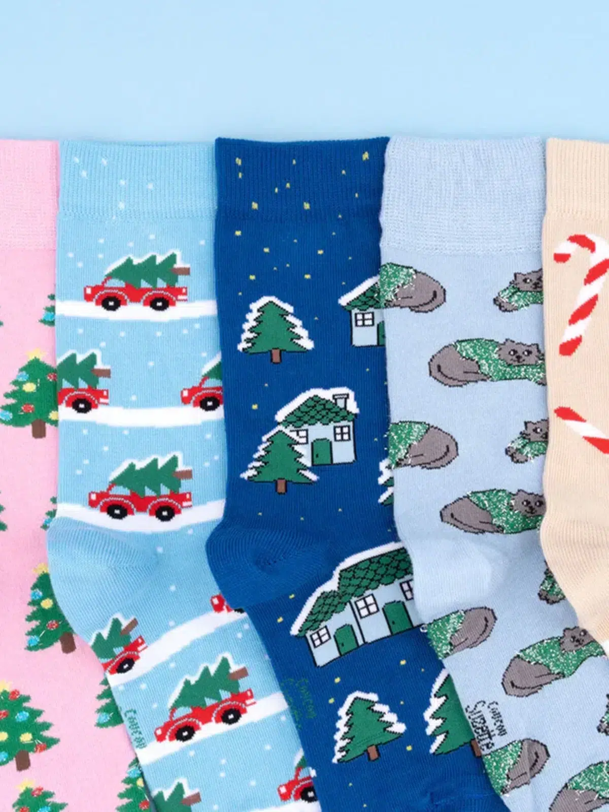 Baumwollsocken zu Weihnachten - Coucou Suzette
