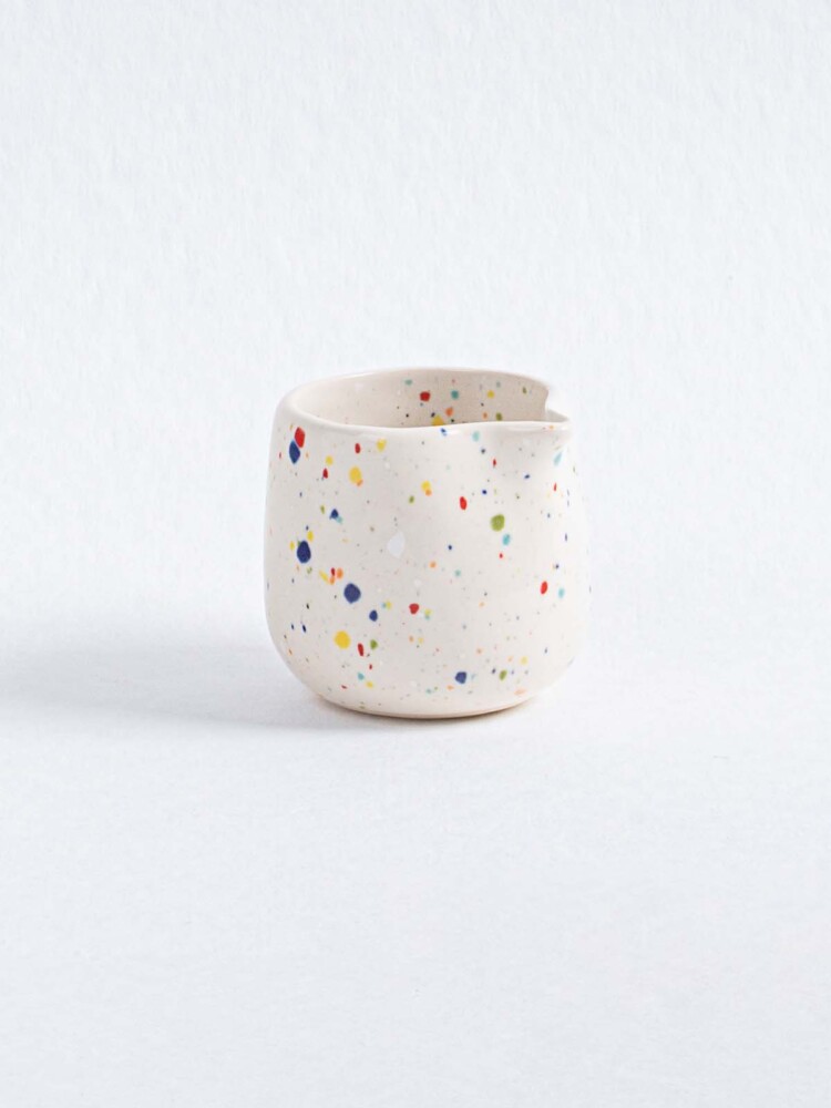 Keramik Creamer mit Konfetti - Egg Back Home
