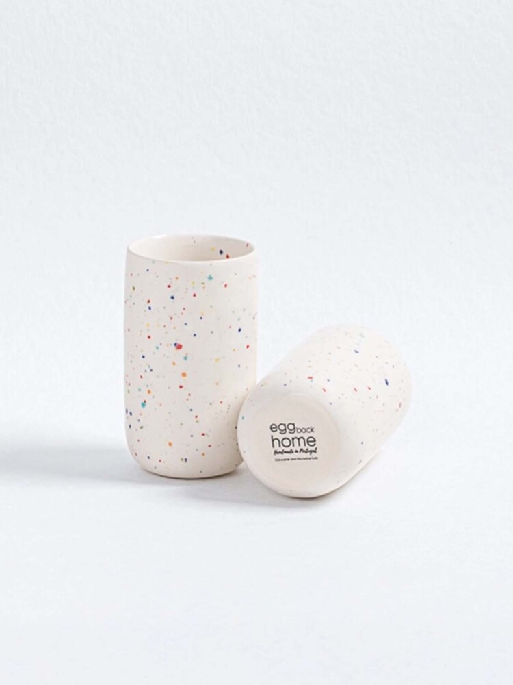 Pastellfarbene Tasse, Ei wieder zu Hause, Remix von Sophie, Tisch-Setting, Servieren, bunte Inneneinrichtung, Eier wieder zu Hause Einzelhändler in Kopenhagen,