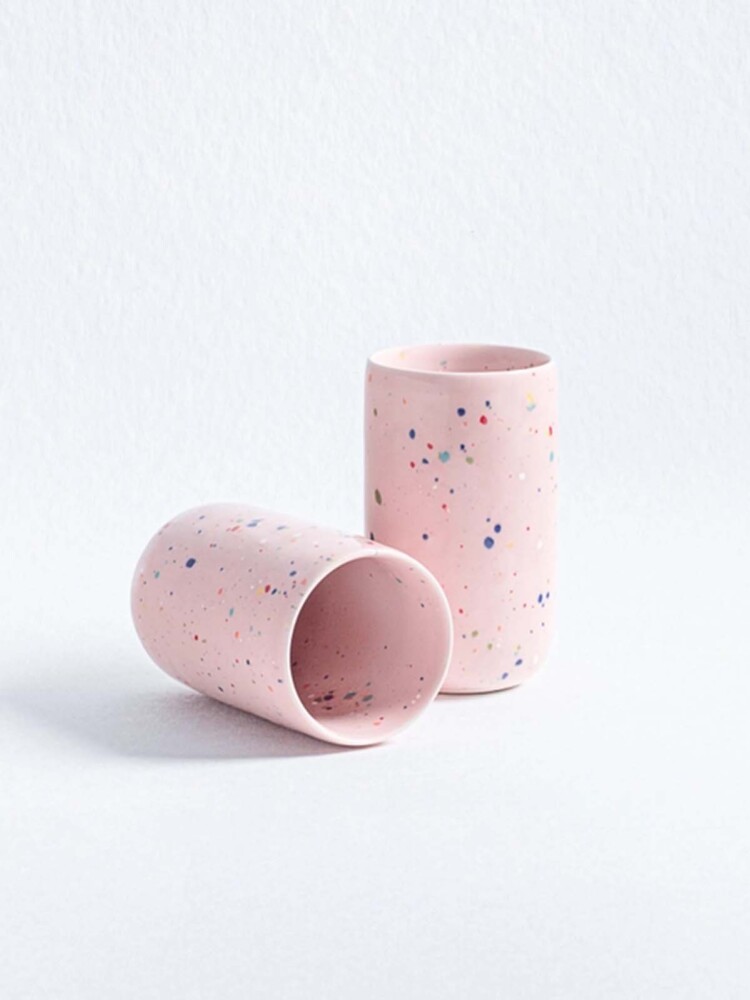 Pastellfarbene Tasse, Ei wieder zu Hause, Remix von Sophie, Tisch-Setting, Servieren, bunte Inneneinrichtung, Eier wieder zu Hause Einzelhändler in Kopenhagen,