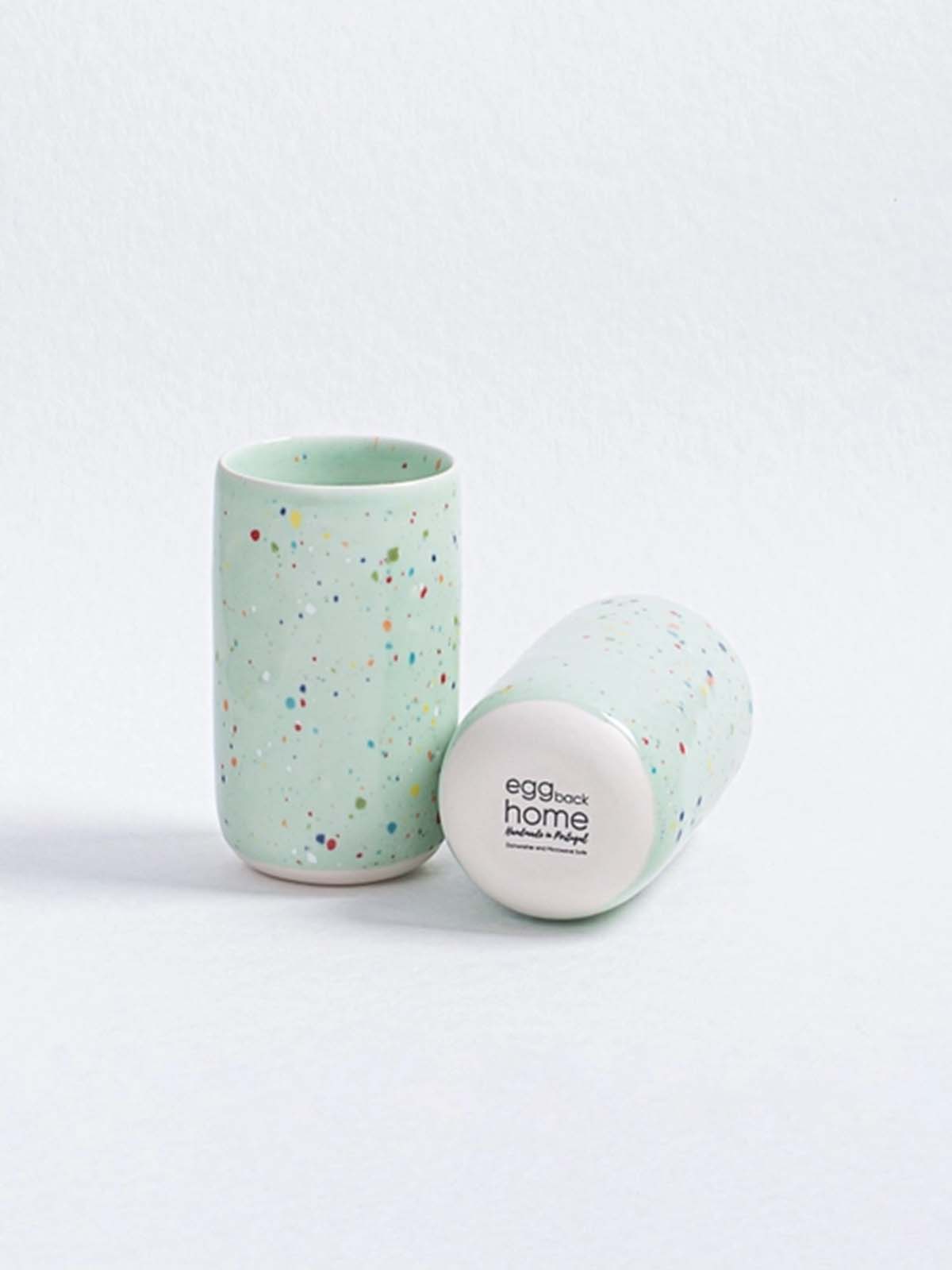 Pastellfarbene Tasse, Ei wieder zu Hause, Remix von Sophie, Tisch-Setting, Servieren, bunte Inneneinrichtung, Eier wieder zu Hause Einzelhändler in Kopenhagen,