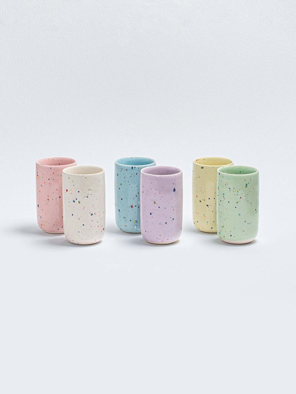 Pastellfarbene Tasse, Ei wieder zu Hause, Remix von Sophie, Tisch-Setting, Servieren, bunte Inneneinrichtung, Eier wieder zu Hause Einzelhändler in Kopenhagen,