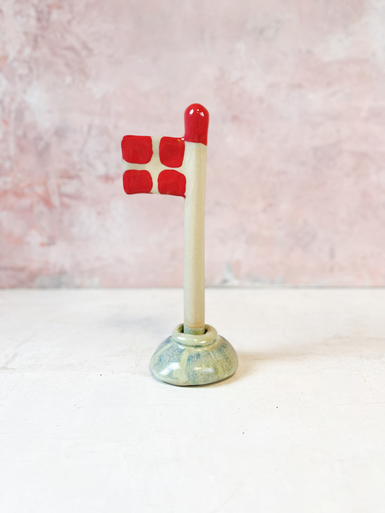 Keramik Geburtstagsflagge - Mia Lindbirk