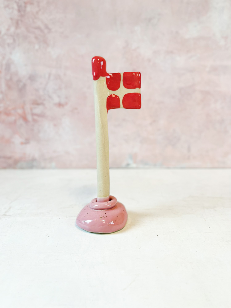 Keramik Geburtstagsflagge - Mia Lindbirk