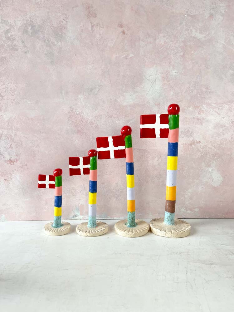 Geburtstagsflaggen in Keramik - mehrere Größen - TheClayPlay