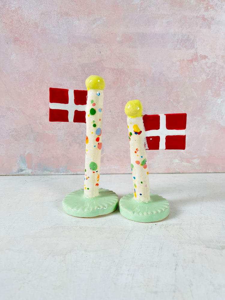 Keramik Geburtstagsflaggen - TheClayPlay