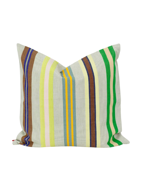 Fair Trade Kissen mit Streifen von Afroart