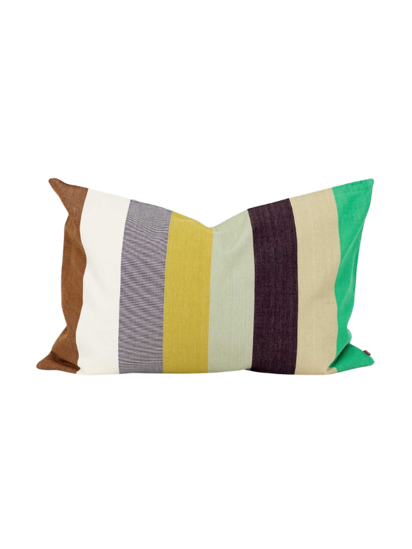 Fair Trade Kissen mit Streifen von Afroart