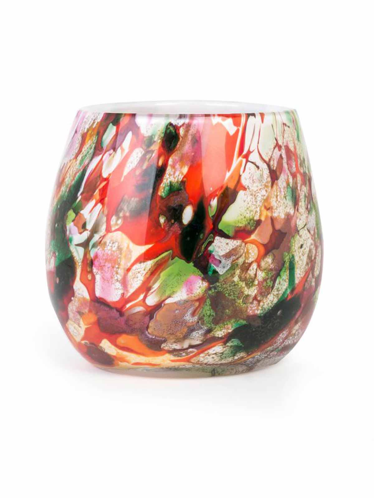 Opalvase oder großer Blumentopf 22 cm, gemischte Farben - Remix von Sofie