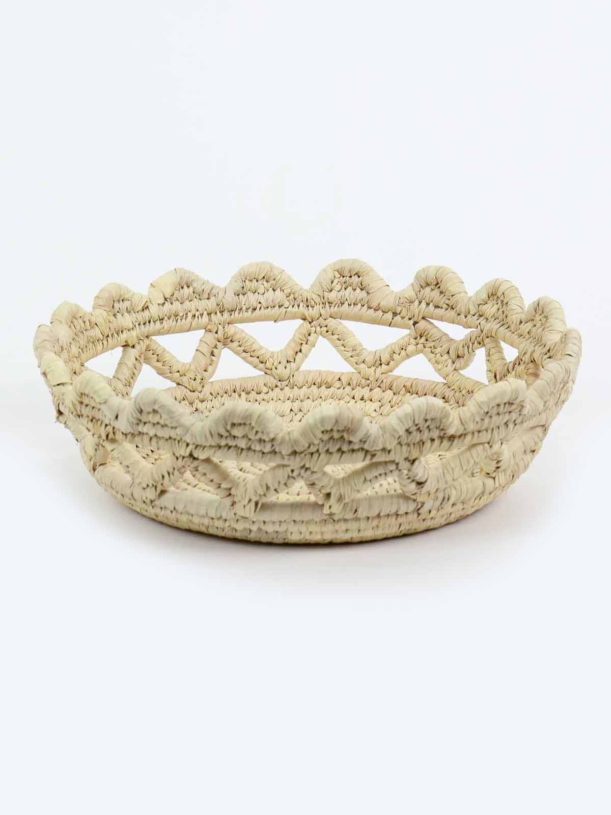 Brotkorb 26x8 cm Palmblätter - Afroart