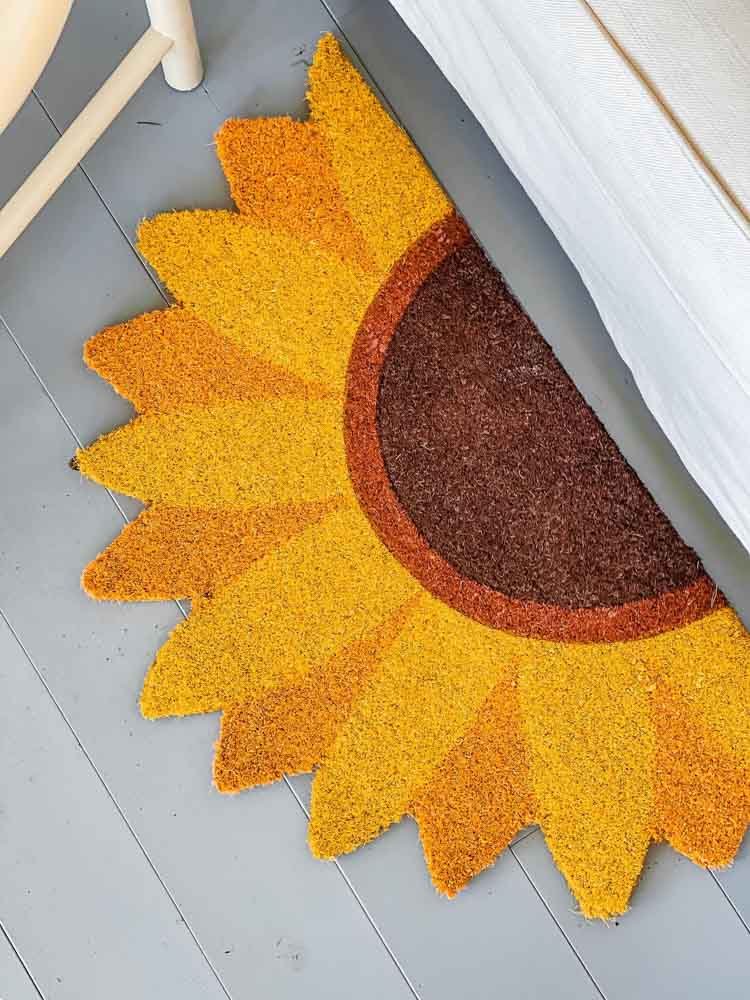 Fußmatte mit Sonnenblumen