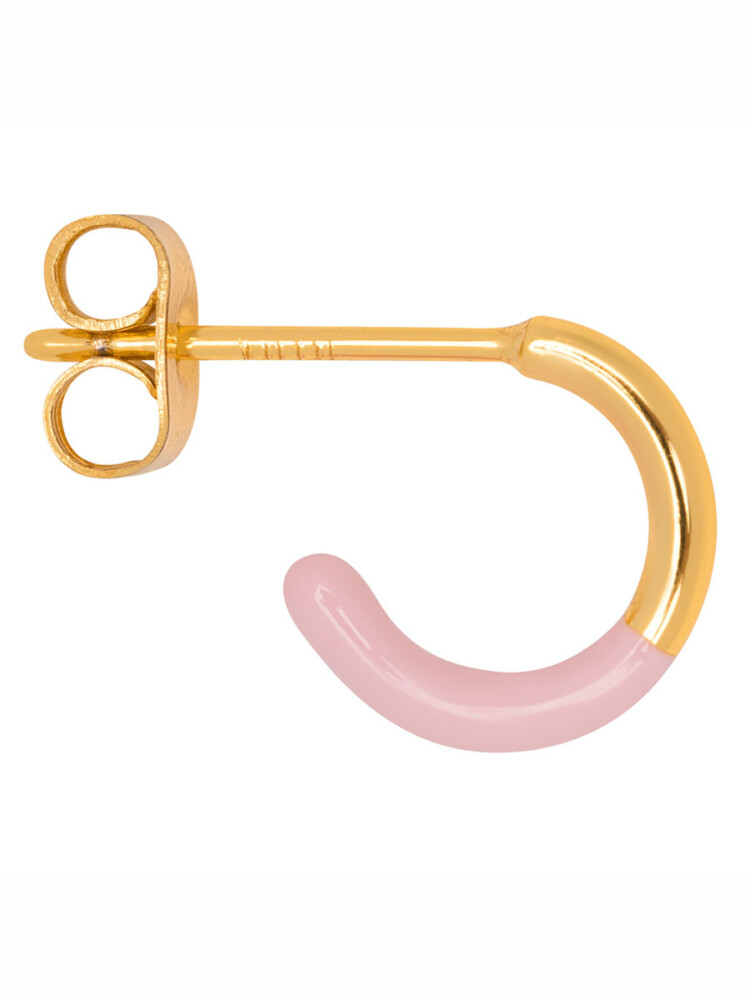 hoop s halb dip pink, remix von Sofia, Lulu Copenhagen, Schmuck, Ohrringe, Herz, Liebe.