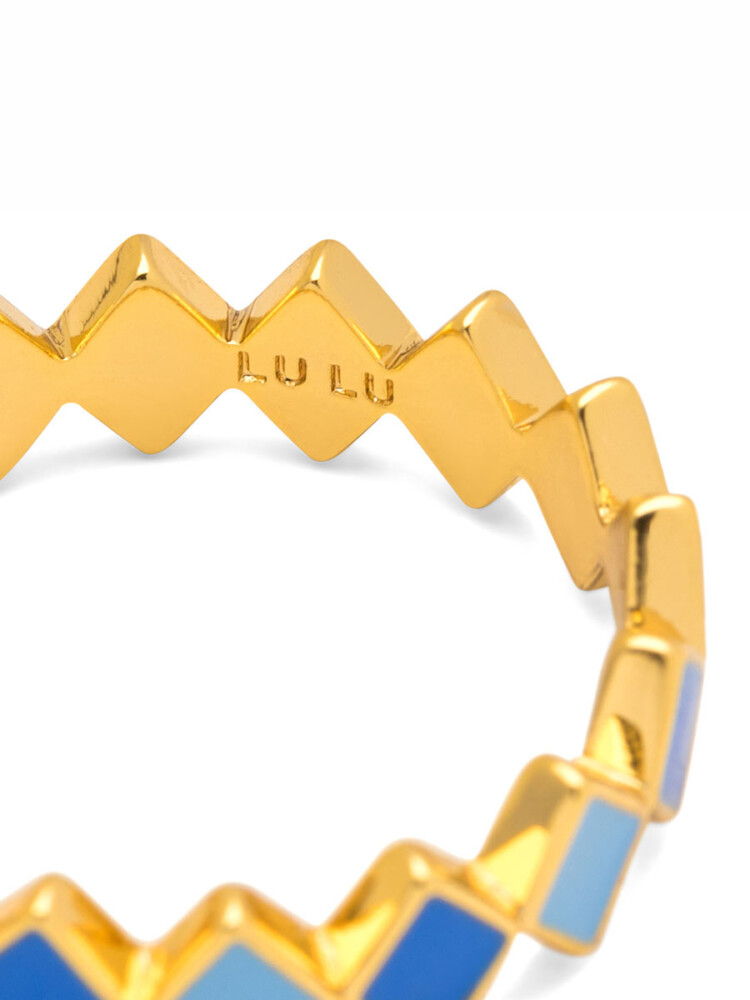 Konfetti Ring mit blauen Farben, Lulu Copenhagen, Remix von Sofia, Schmuck,