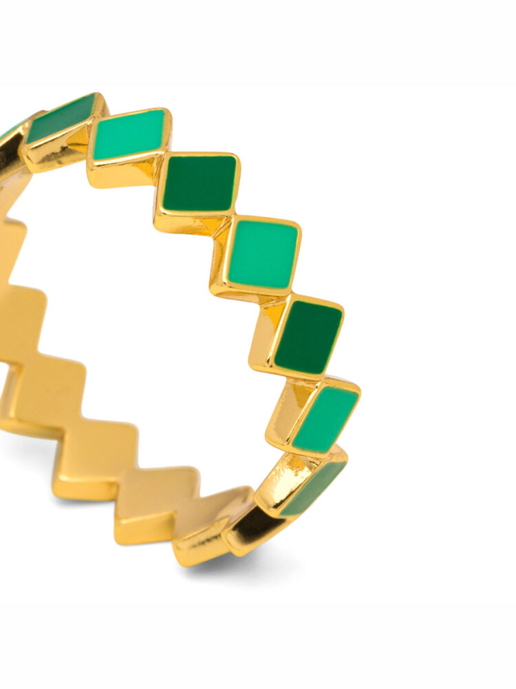 Konfettiring mit grünen Farben, Lulu Copenhagen, Remix von Sofia, Schmuck,