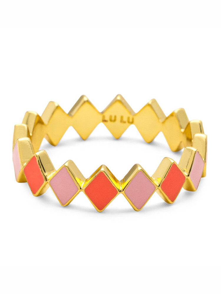 Konfetti Ring mit rosa Farben, Lulu Copenhagen, Remix von Sofia, Schmuck,