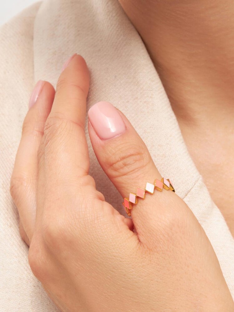 Konfetti Ring mit rosa Farben, Lulu Copenhagen, Remix von Sofia, Schmuck,