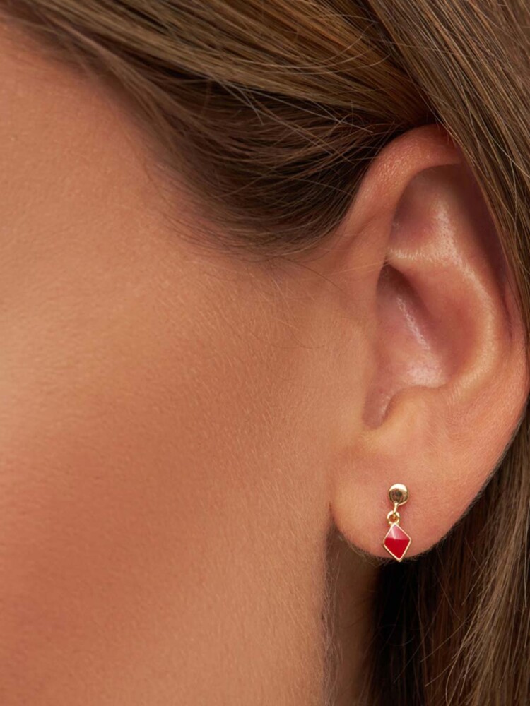 rot, Remix von Sofie, Lulu Copenhagen, Schmuck, Ohrring, Ohrstecker, Konfetti