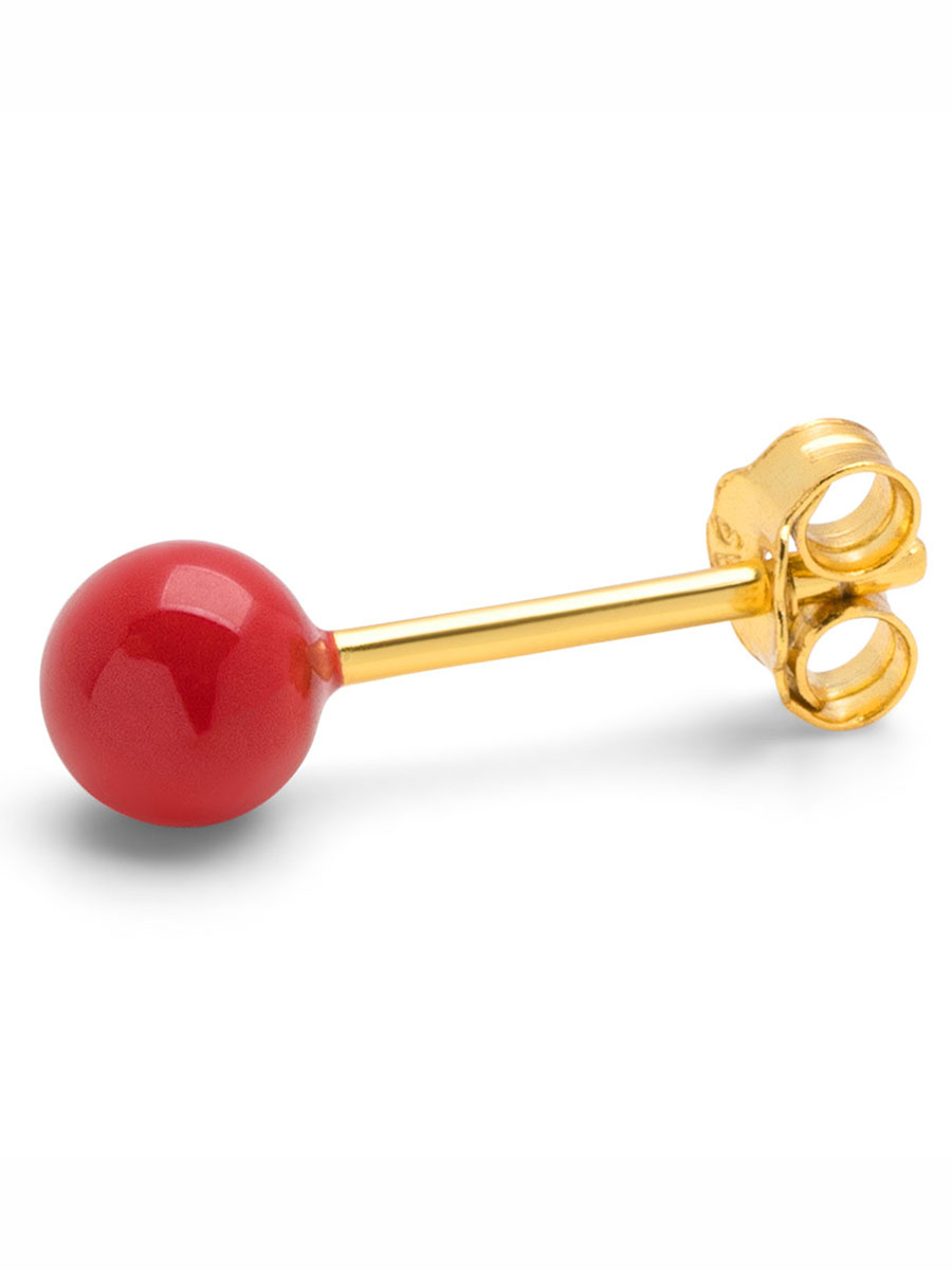 Mittelkugel, rot, Remix von Sofia, Lulu Copenhagen, Schmuck, Ohrring, Ohrstecker,