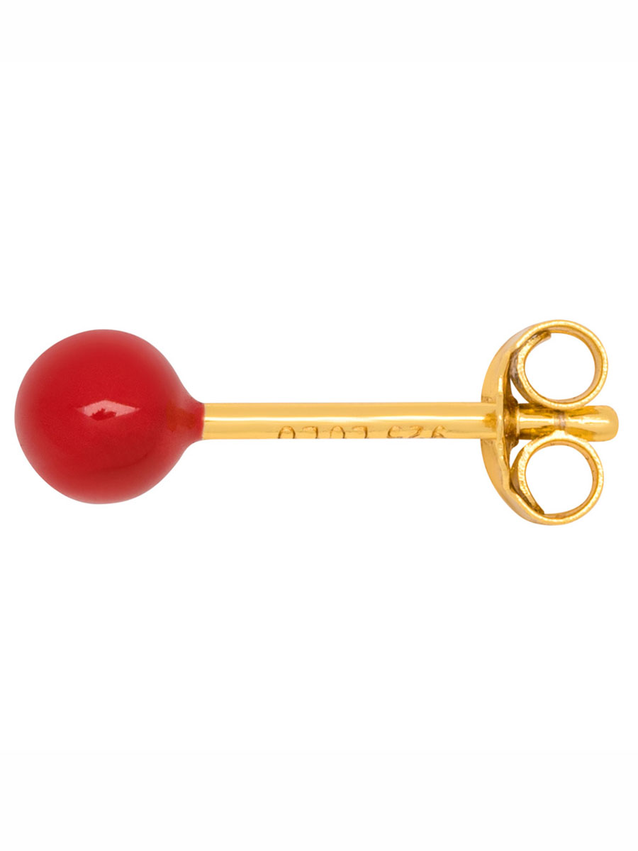 Mittelkugel, rot, Remix von Sofia, Lulu Copenhagen, Schmuck, Ohrring, Ohrstecker,